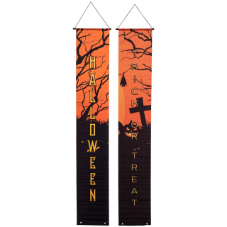 Halloween Banner, Hororový dům, set 2 ks, 30x180cm